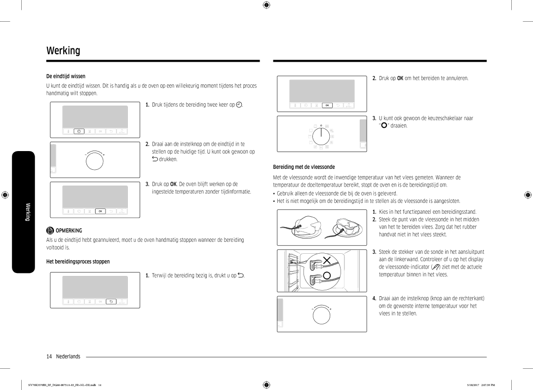 Samsung NV70K3370BS/EF, NV70K3370BS/EG, NV70M3372BS/EF manual NV70K3370BSEFDG68-00751A-03FR+NL+DE.indb 10/2017 20739 PM 