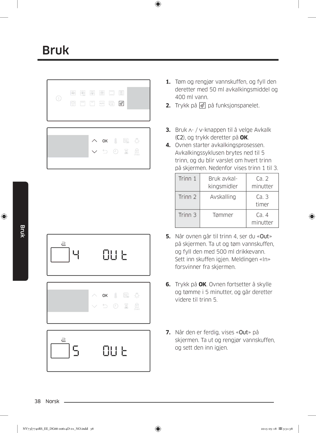 Samsung NV73J7740RS/EE manual Bruk 