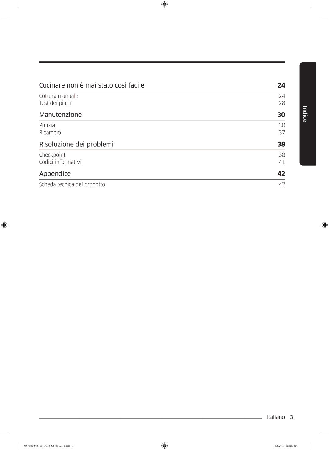 Samsung NV75J3140RS/ET manual Cucinare non è mai stato così facile 