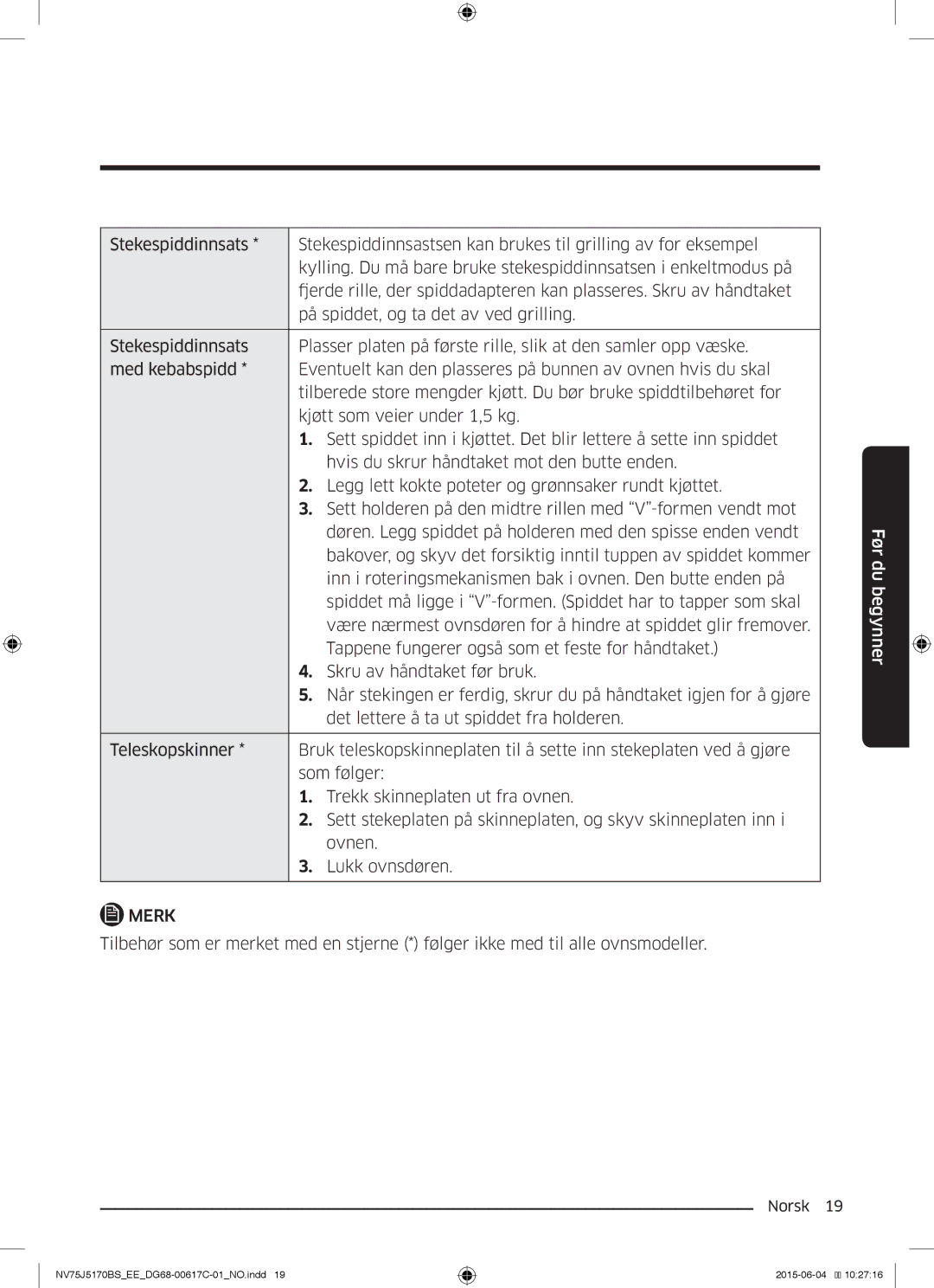 Samsung NV75J5170BS/EE manual Merk 