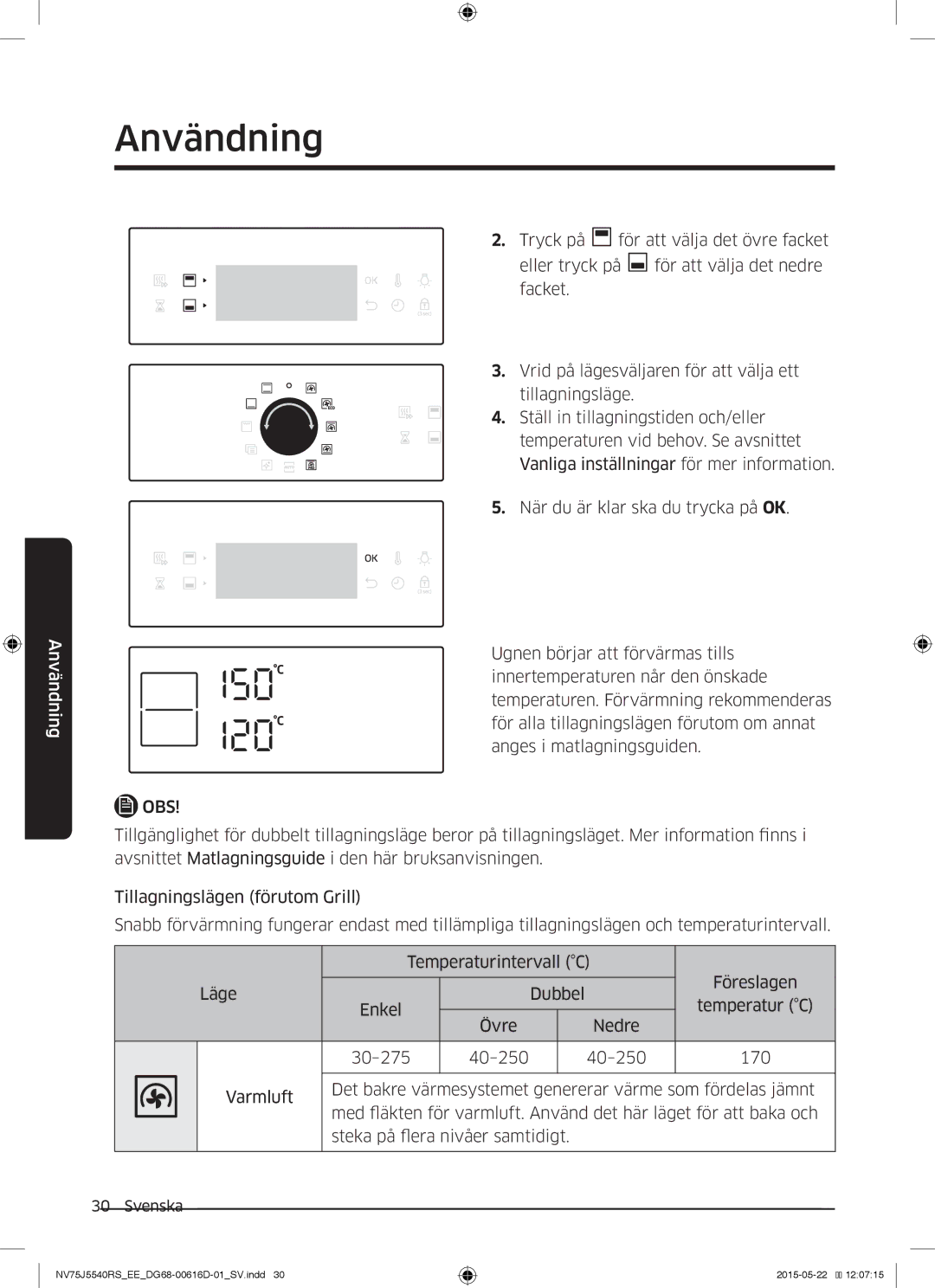 Samsung NV75J5540RS/EE manual NV75J5540RSEEDG68-00616D-01SV.indd 2015-05-22 120715 