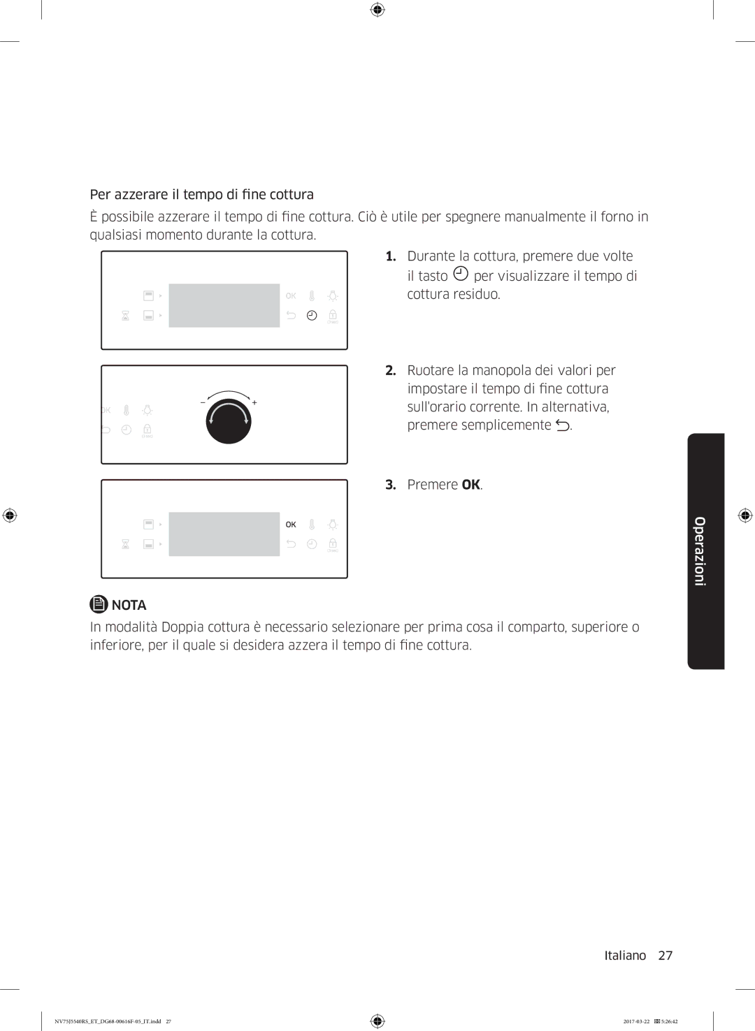 Samsung NV75J5540RS/ET manual Nota 