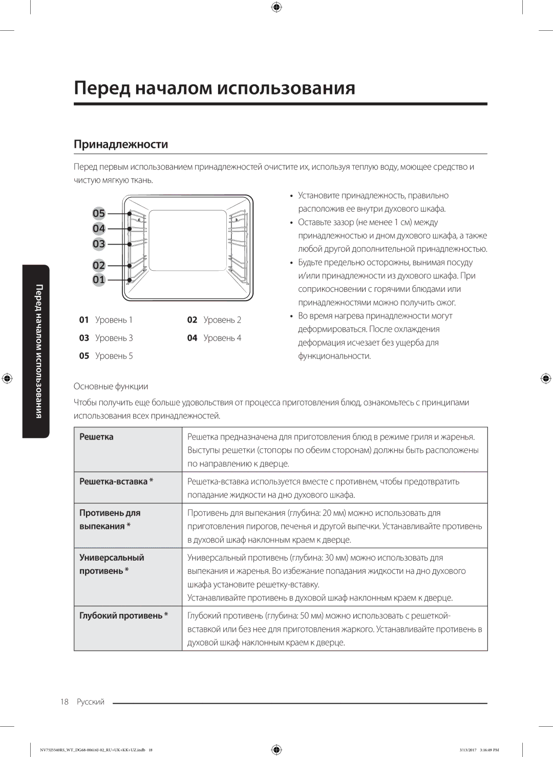 Samsung NV75J5540RS/WT manual Принадлежности 