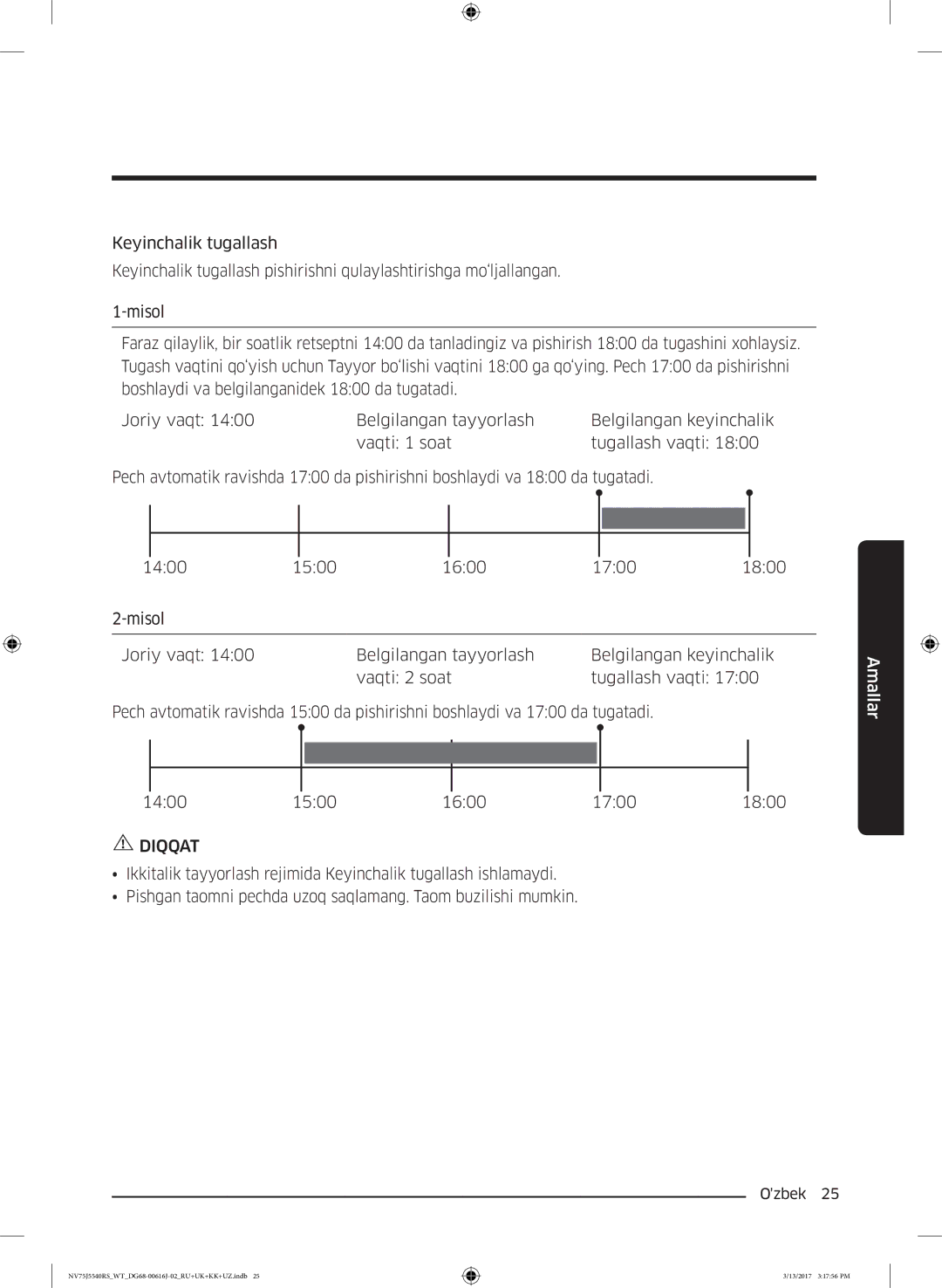 Samsung NV75J5540RS/WT manual Diqqat 