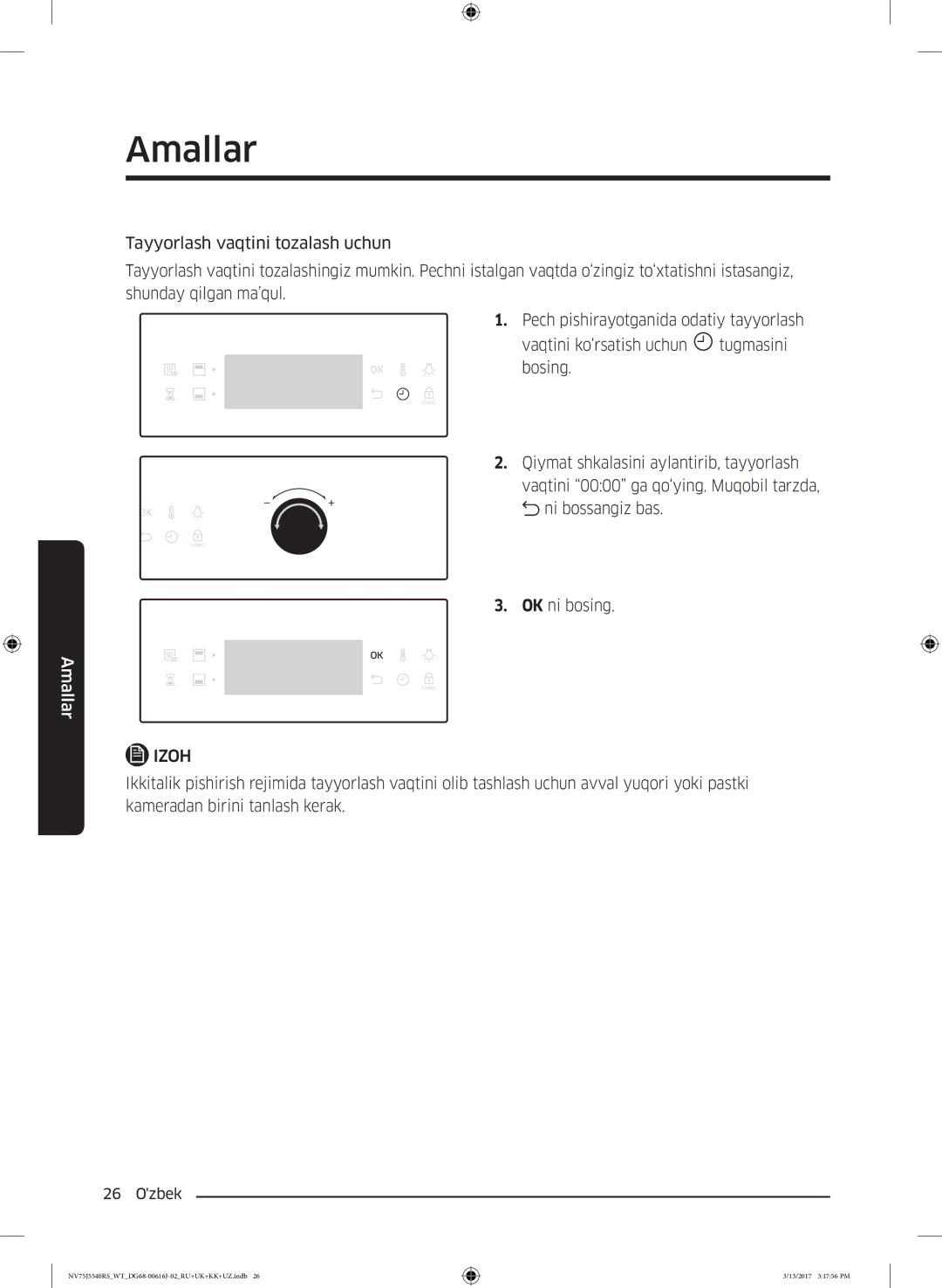 Samsung NV75J5540RS/WT manual Amallar 