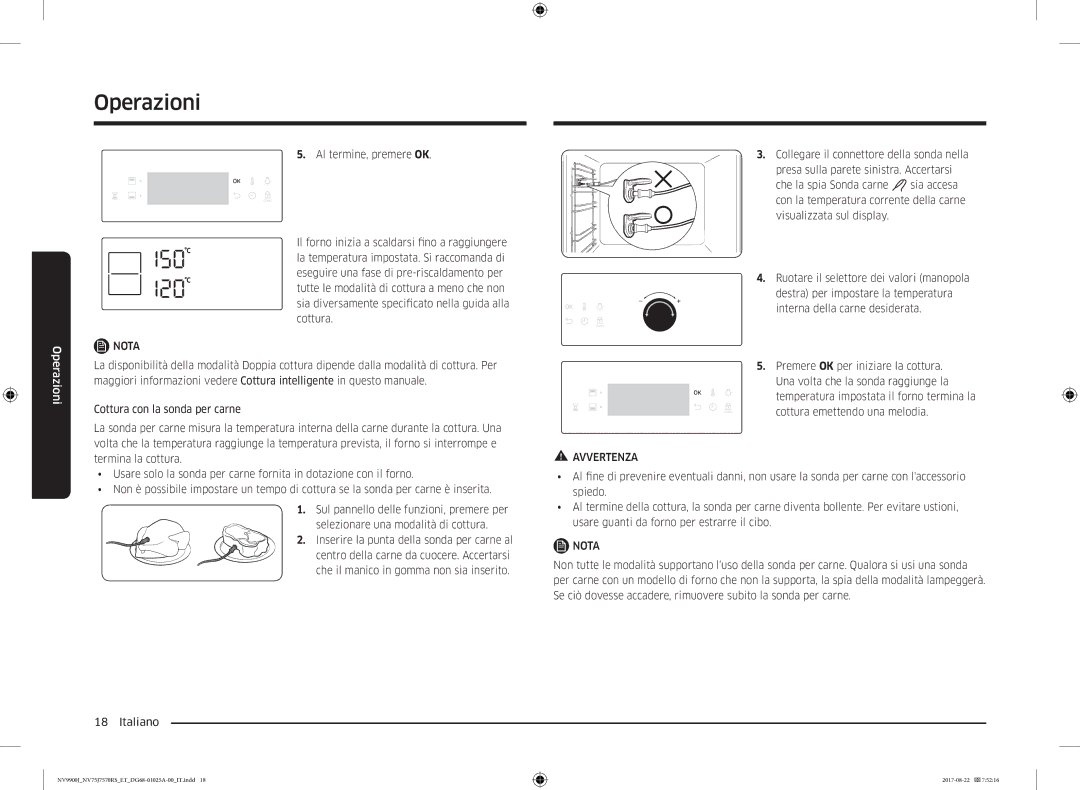 Samsung NV75J7570RS/ET manual Avvertenza 