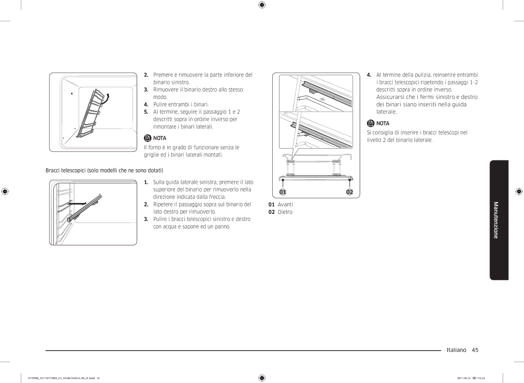 Samsung NV75J7570RS/ET manual Nota 