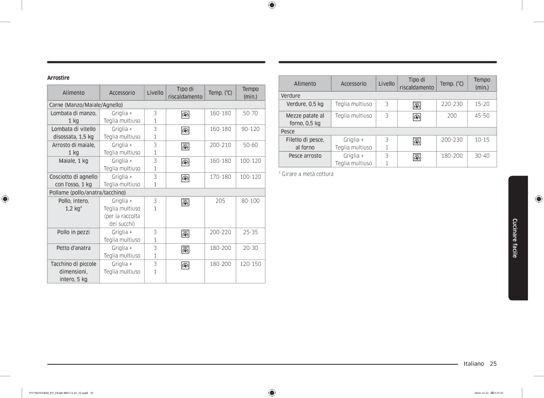 Samsung NV75K5541RM/ET, NV75K5541RS/ET, NV75K5541BS/ET manual Arrostire 