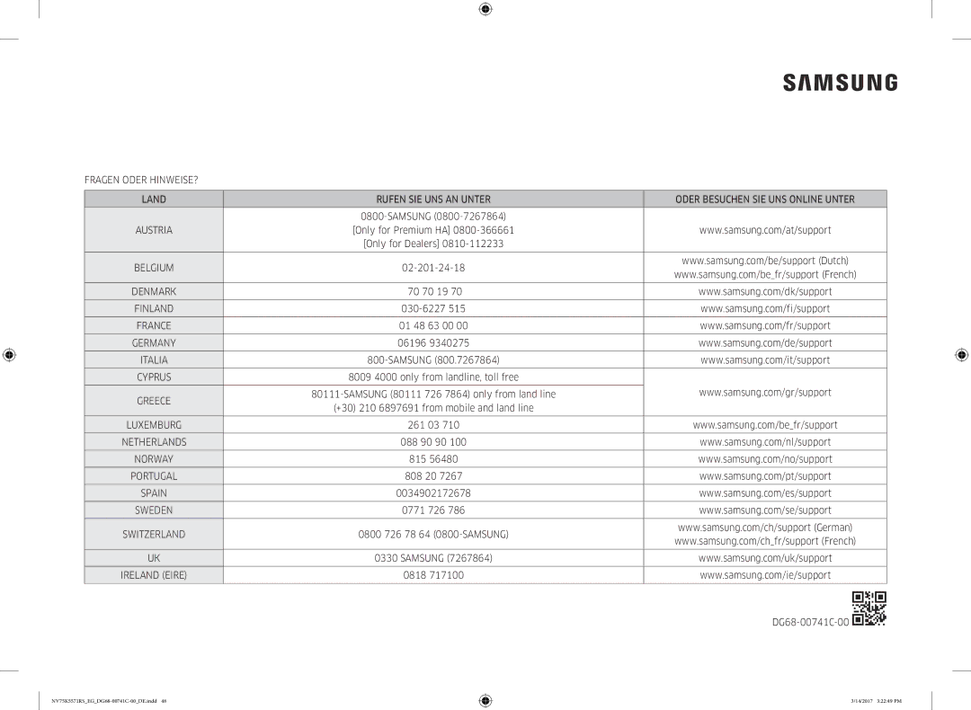 Samsung NV75K5571BS/EG Only for Premium HA Only for Dealers, 02-201-24-18, 70 70 19, 030-6227, 01 48 63 00, 06196, 261 03 