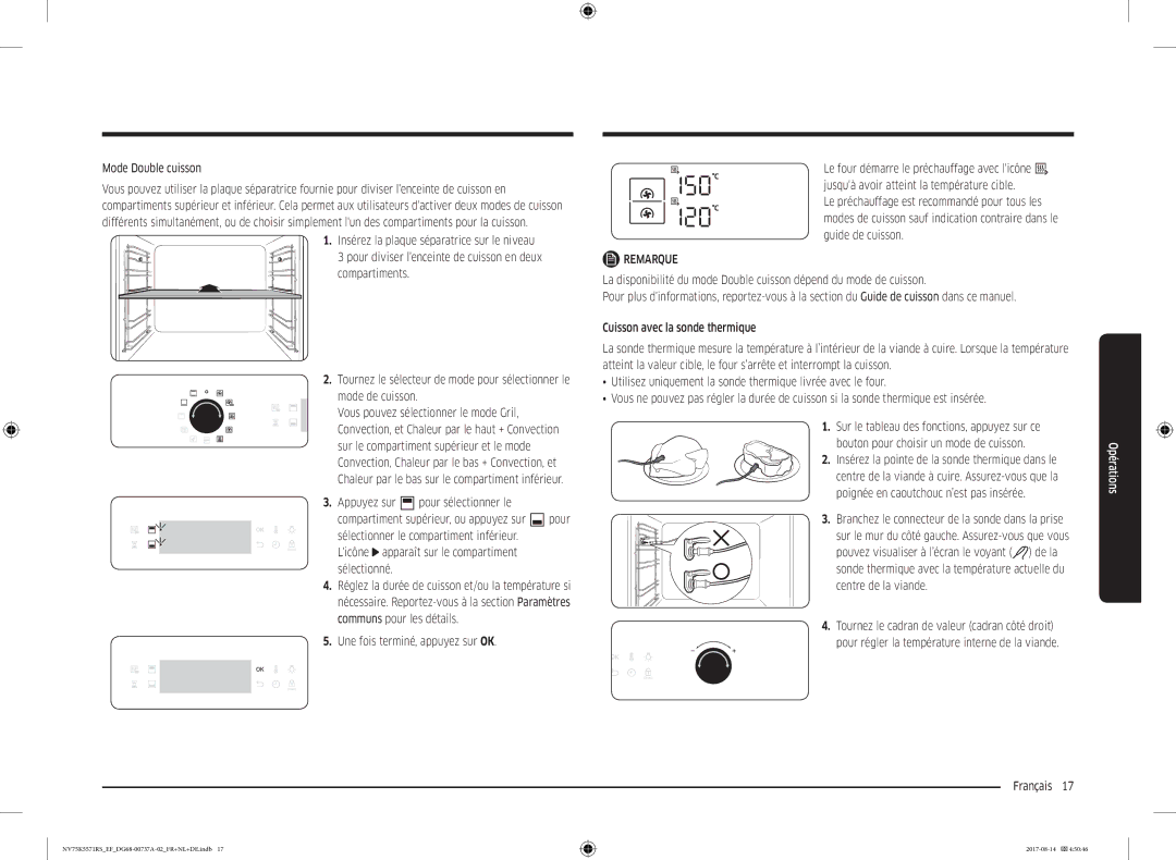 Samsung NV75K5571RM/EF manual Appuyez sur Pour sélectionner le, Une fois terminé, appuyez sur OK 