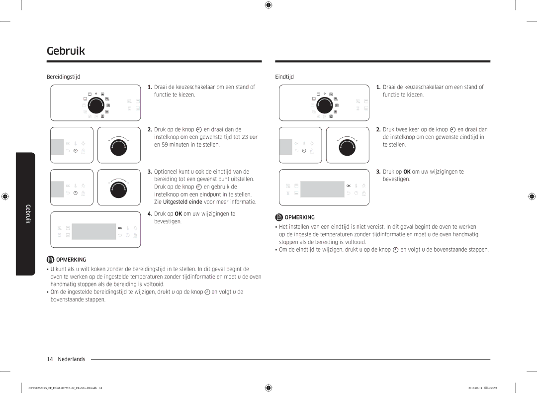 Samsung NV75K5571RM/EF manual Gebruik 