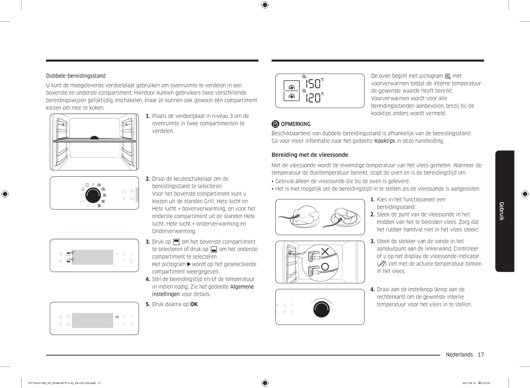 Samsung NV75K5571RM/EF manual Om het onderste 