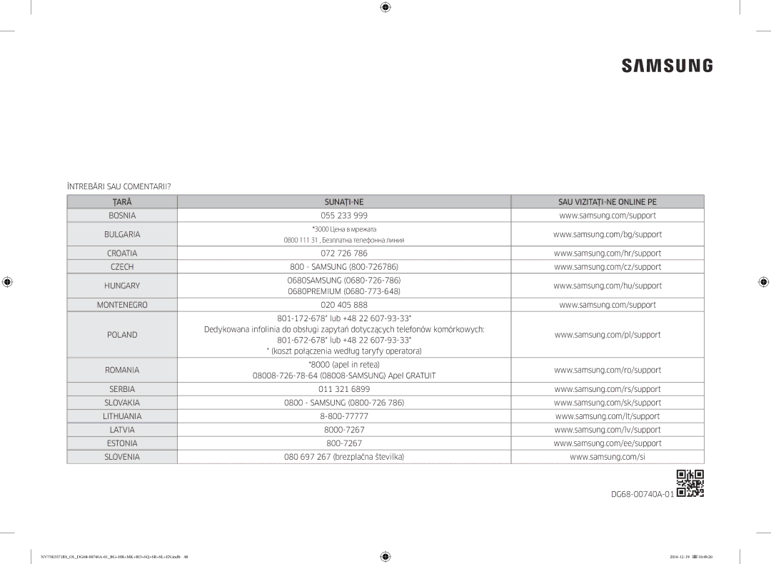 Samsung NV75K5571RS/EG, NV75K5571RS/OL manual 055 233, Apel in retea 