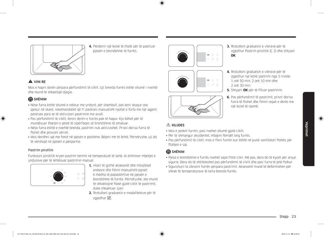 Samsung NV75K5571RS/OL, NV75K5571RS/EG manual Vini RE 