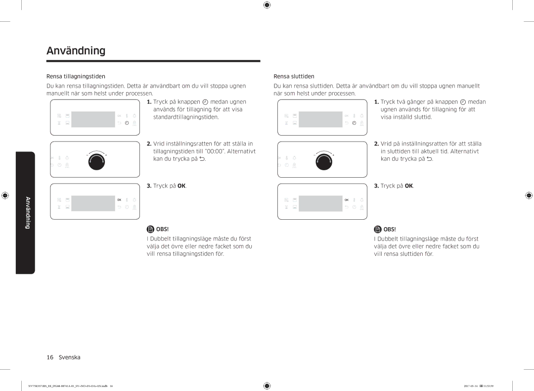 Samsung NV75M5572RS/EE, NV75K5571RS/EE manual Användning 