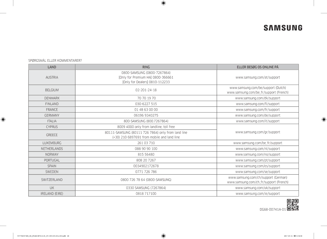 Samsung NV75M5572RS/EE, NV75K5571RS/EE manual Samsung 