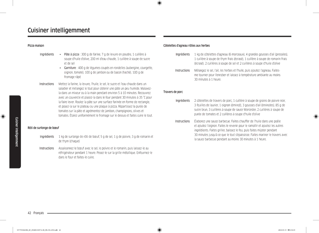 Samsung NV75N5641RS/EF manual Et de sel, Fromage râpé 