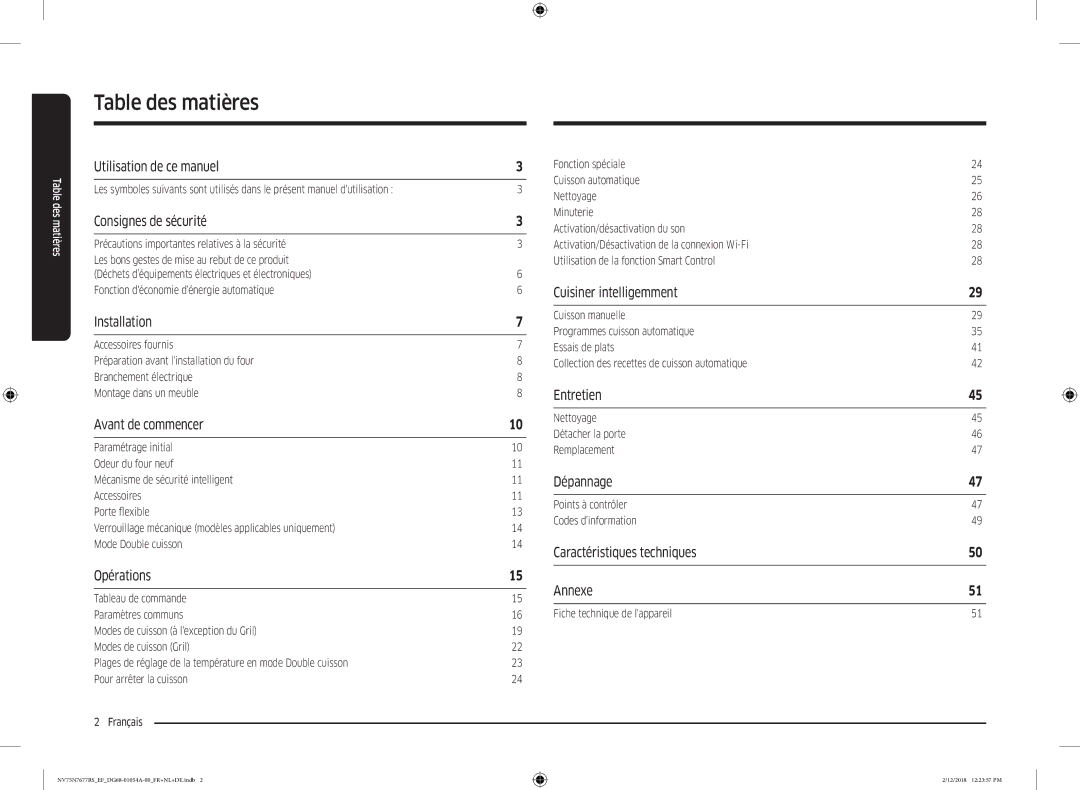 Samsung NV75N7677RS/EF manual Utilisation de ce manuel, Consignes de sécurité, Installation, Avant de commencer, Opérations 