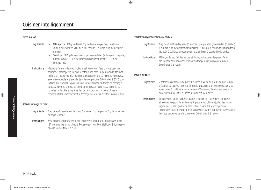 Samsung NV75N7677RS/EF manual Et de sel, Fromage râpé 