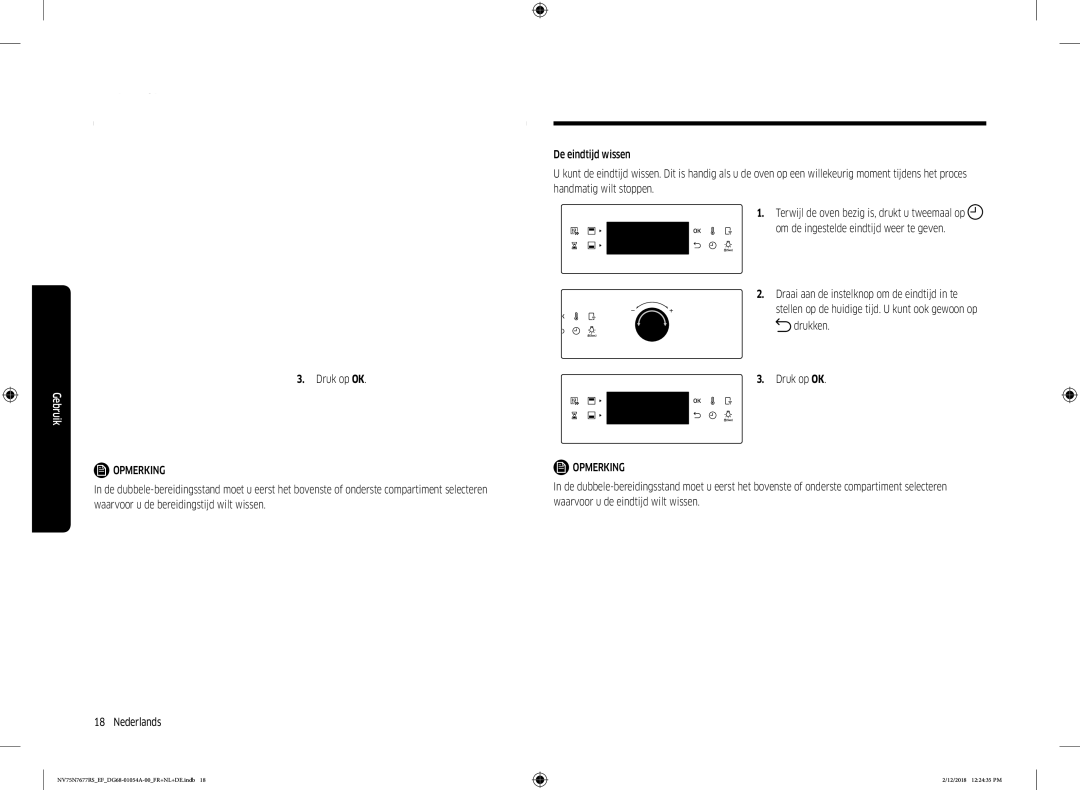 Samsung NV75N7677RS/EF manual NV75N7677RSEFDG68-01054A-00FR+NL+DE.indb 12/2018 122435 PM 