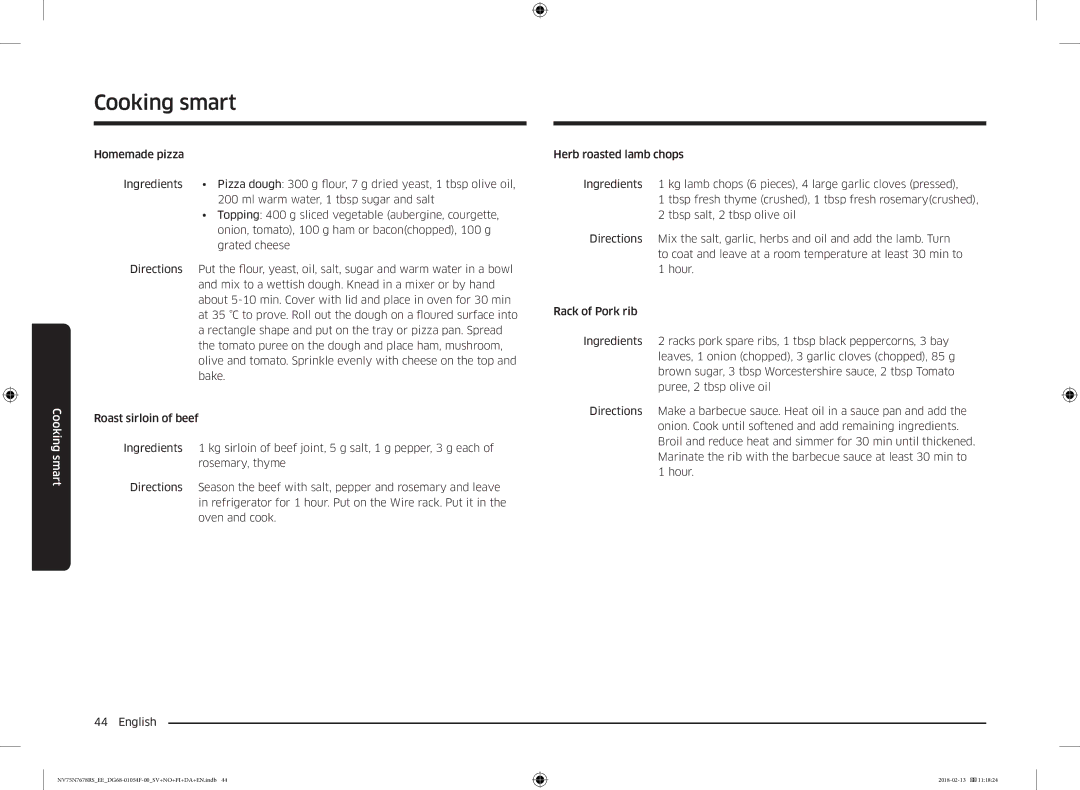 Samsung NV75N7678RS/EE manual Cooking smart 