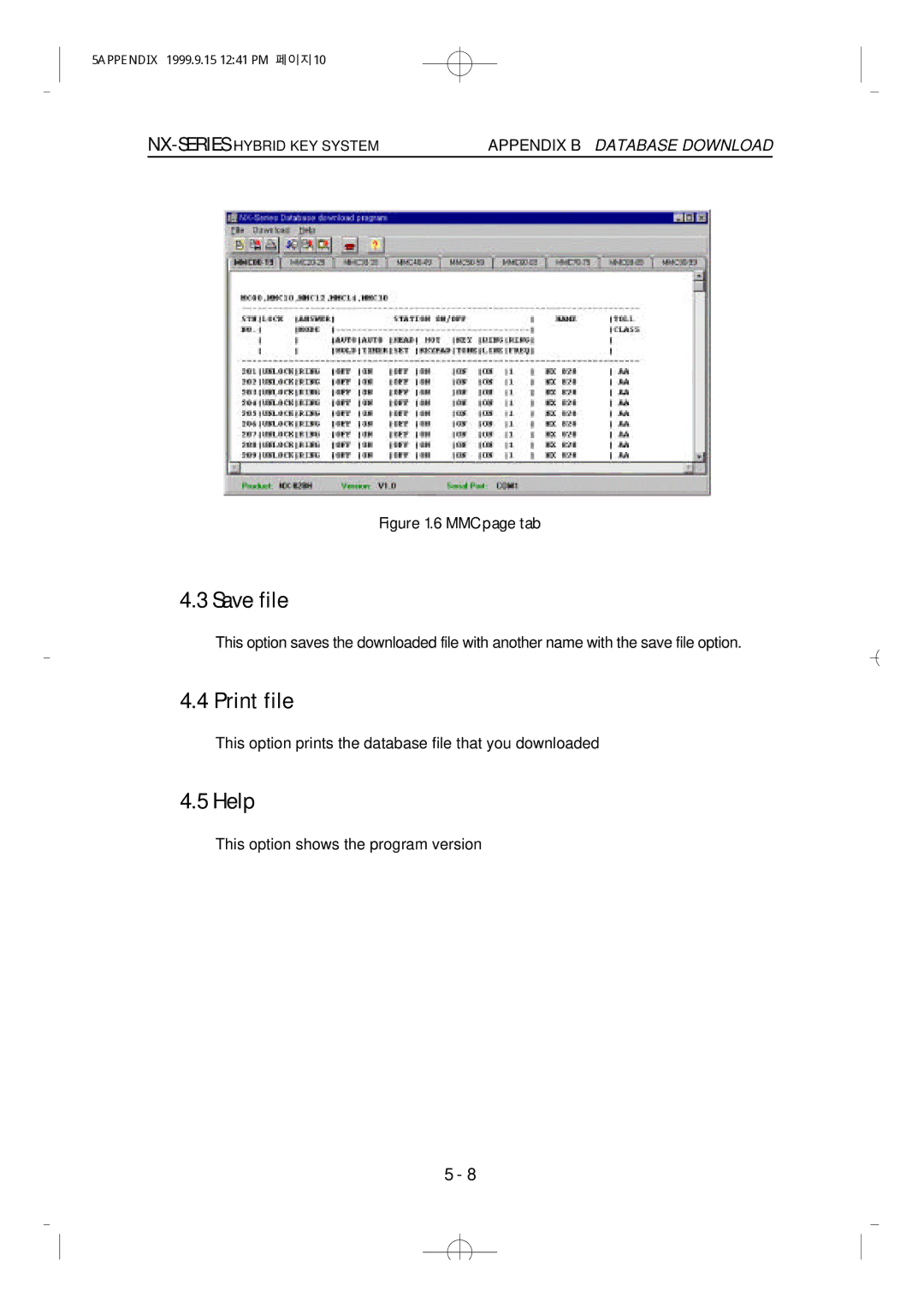 Samsung NX-308 technical manual Save file, Print file, Help 