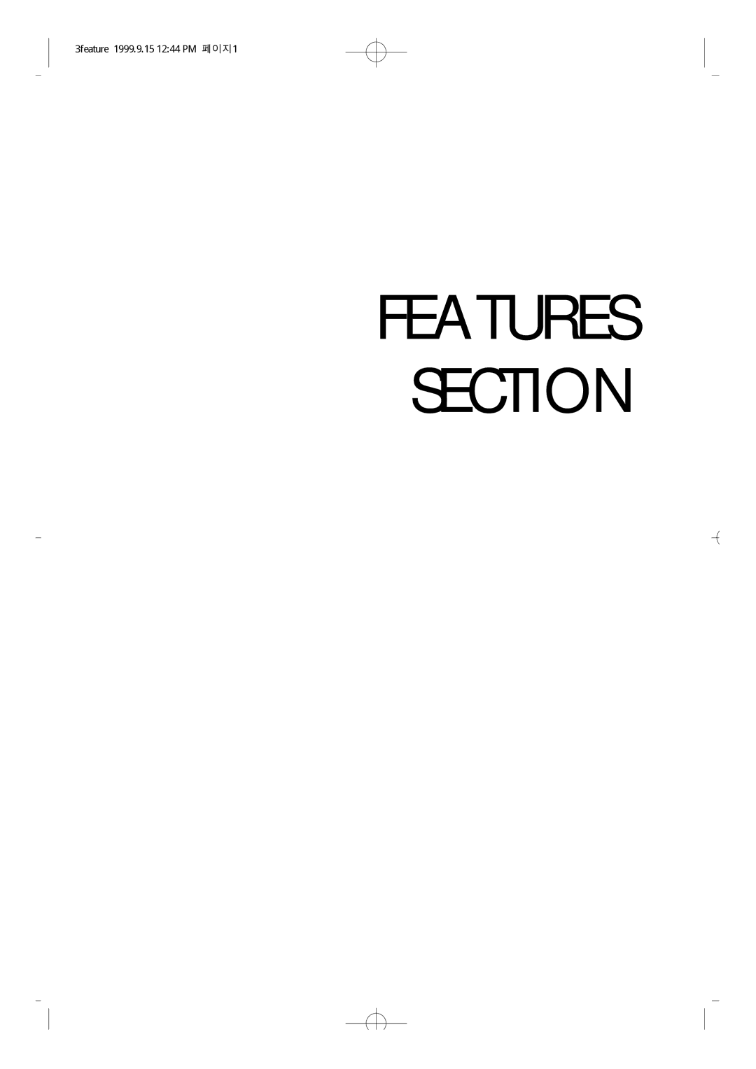 Samsung NX-308 technical manual Features Section 