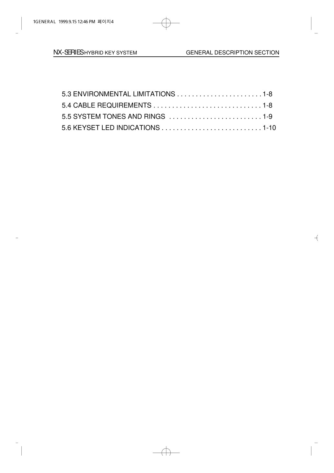 Samsung NX-308 technical manual NX-SERIESHYBRID KEY System 