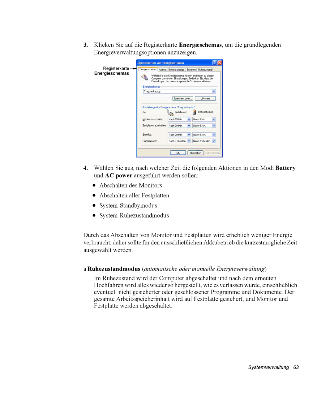 Samsung NX05RP0C1U/SEG, NX05CH50QJ/SEG, NX05PRC000/SEG manual Systemverwaltung 