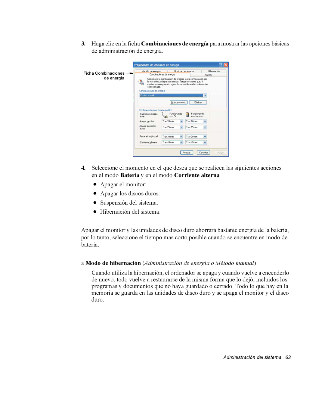 Samsung NX05PRC001/SES, NX05RH0AAJ/SES, NX05PRC003/SES, NX05CH4PD4/SES, NX05CH54BC/SES manual Administración del sistema 