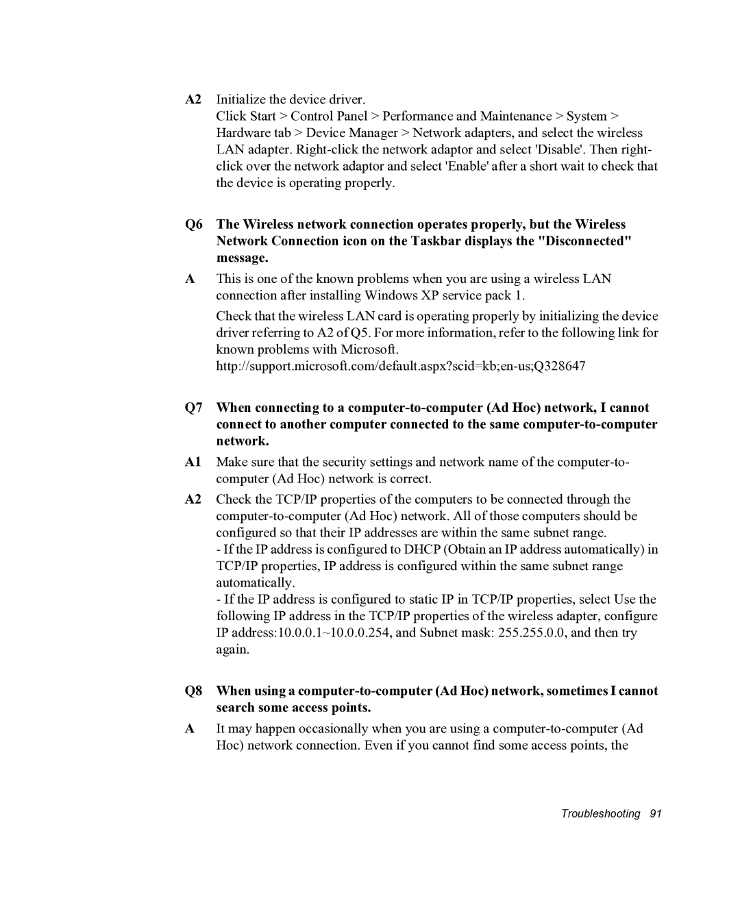 Samsung NX05RHZBTC/SUK, NX05PRC000/SEG manual Troubleshooting 