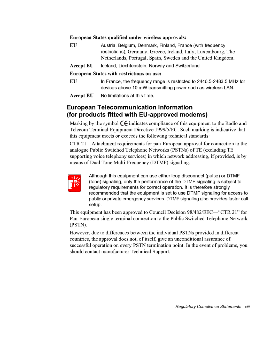 Samsung NX05PRC000/SEG, NX05RHZBTC/SUK manual Regulatory Compliance Statements 