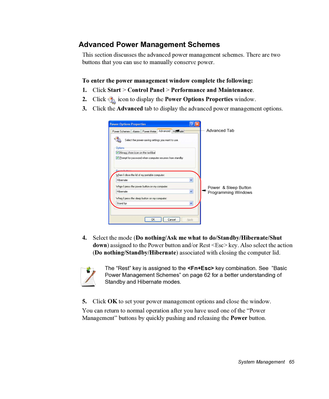 Samsung NX05RHZBTC/SUK, NX05PRC000/SEG manual Advanced Power Management Schemes 