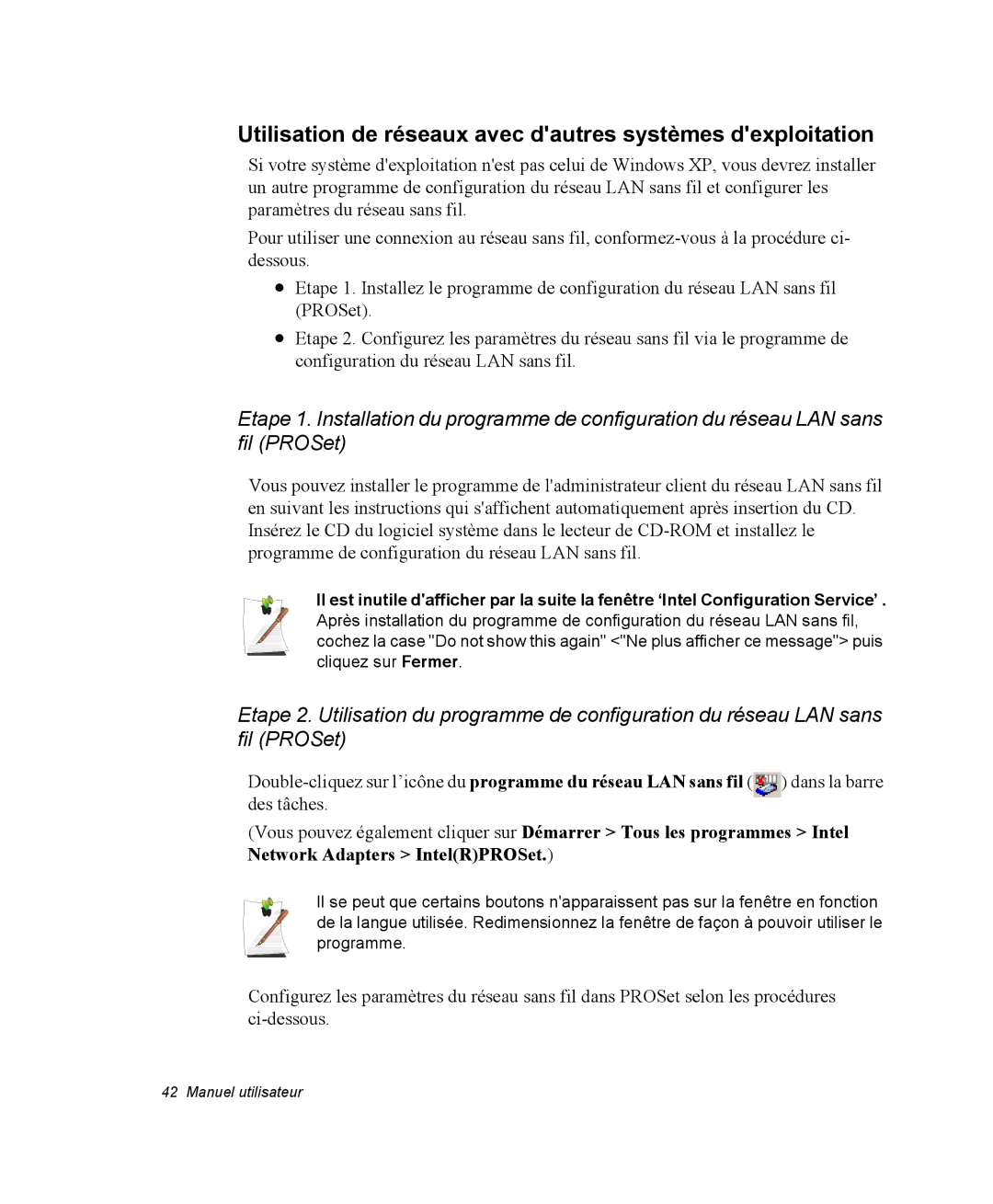 Samsung NX05BP1VM2/SEF, NX05RP2PMA/SEF, NX05BP1VP6/SEF manual Utilisation de réseaux avec dautres systèmes dexploitation 