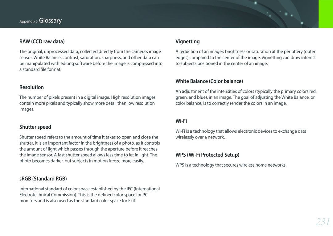 Samsung NX1 user manual 231 