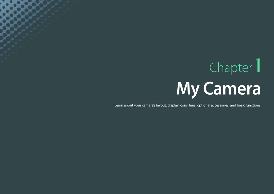 Samsung NX1 user manual My Camera 