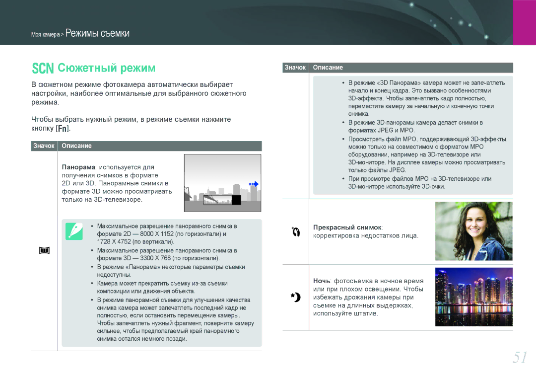 Samsung NX1000 manual Сюжетный режим, Прекрасный снимок 