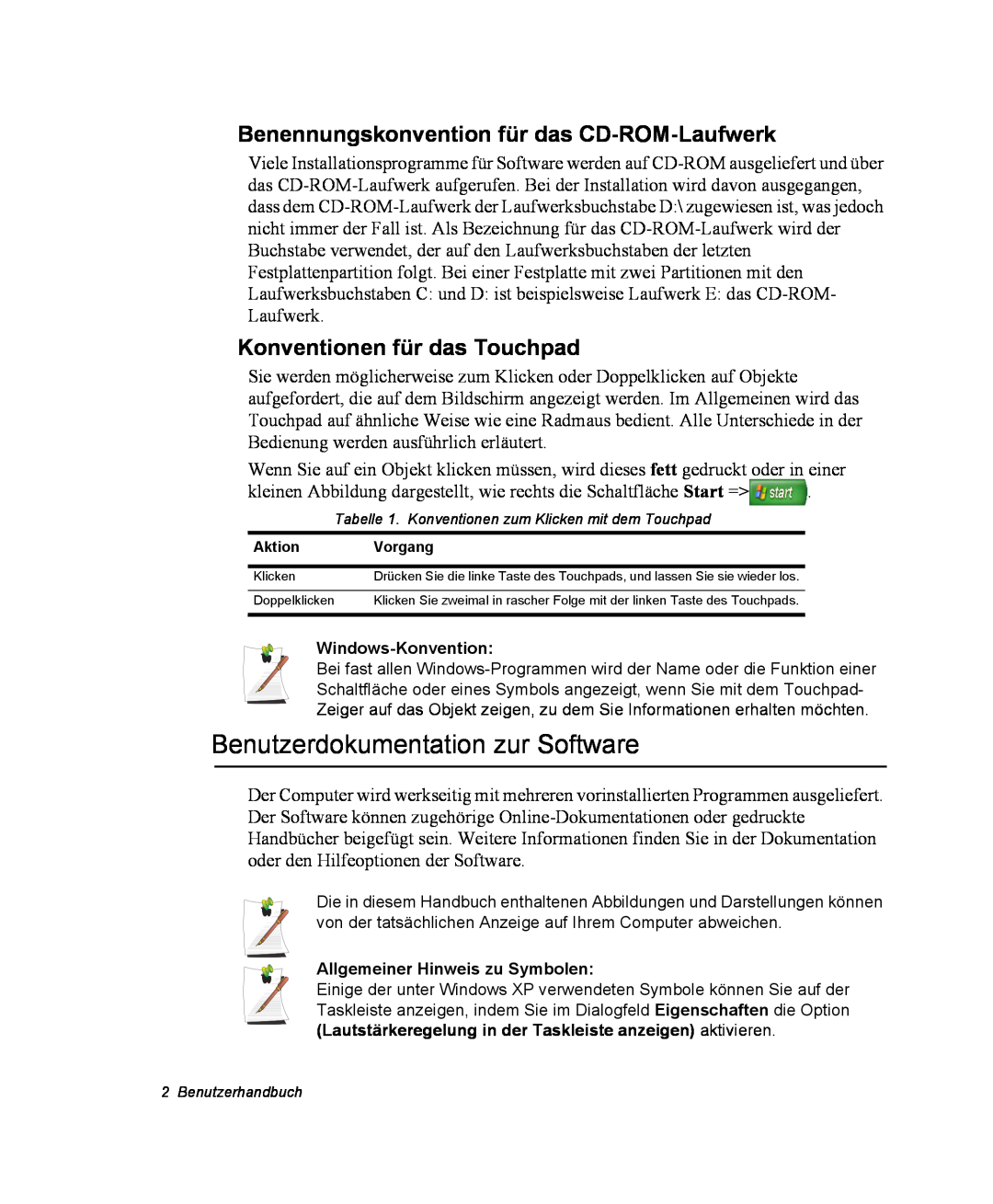 Samsung EV-NX10ZZBCBDE, NX10PRDV01/SEG Benutzerdokumentation zur Software, Benennungskonvention für das CD-ROM-Laufwerk 