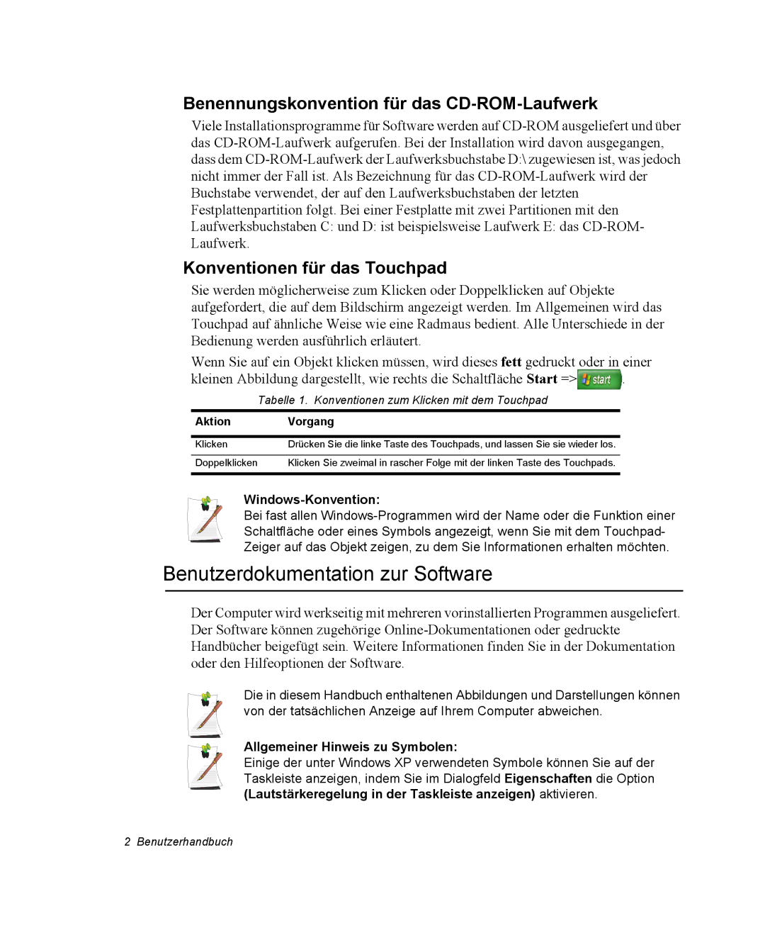 Samsung NX10RK09C5/SEG, NX10RP0BW9/SEG Benutzerdokumentation zur Software, Benennungskonvention für das CD-ROM-Laufwerk 