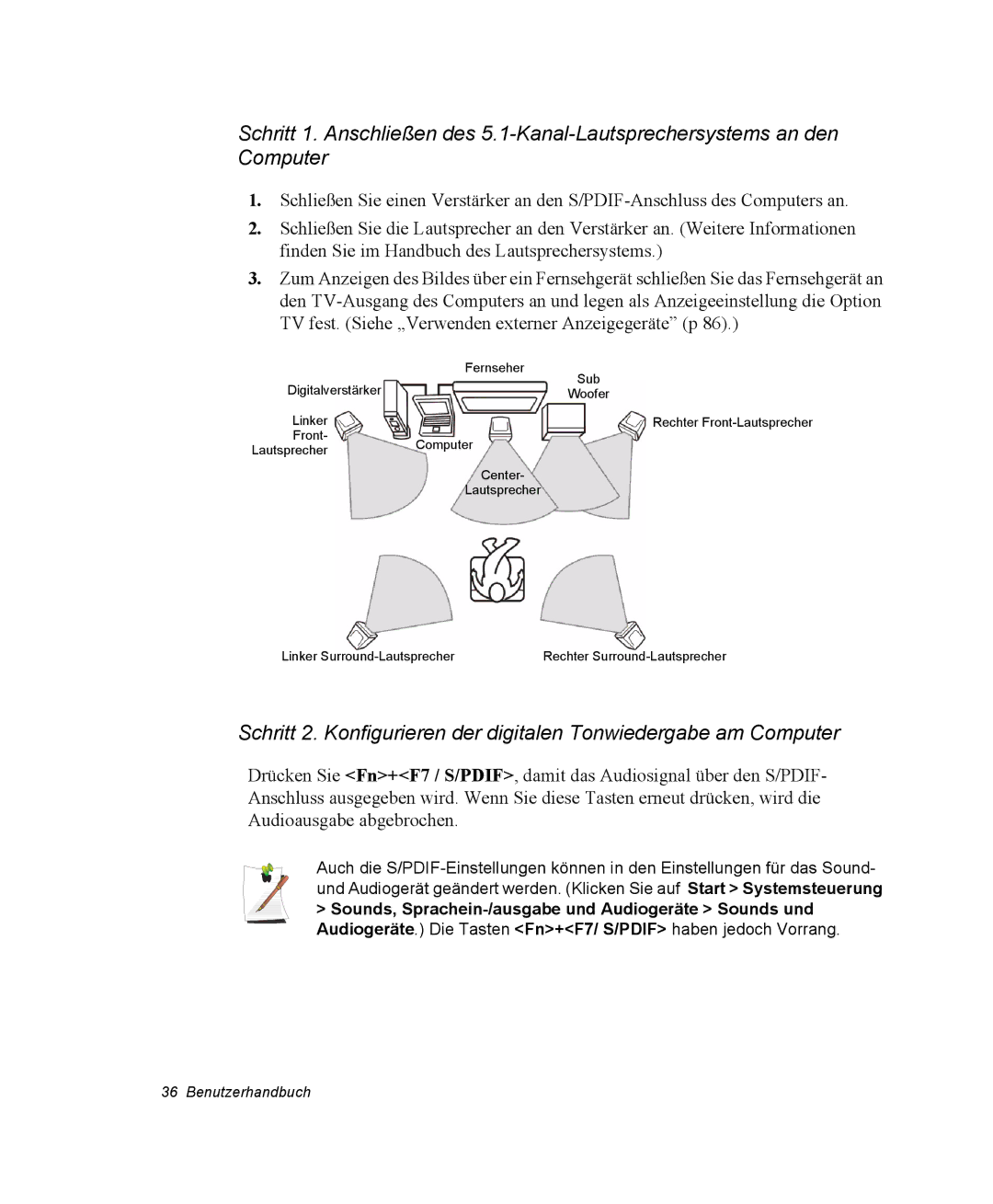 Samsung NX15PRTV01/SCH manual Fernseher 