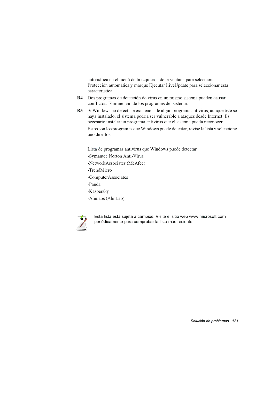 Samsung NX15THDTXC/SES, NX15RV75KX/SES, NX15TVDTVY/SES manual Solución de problemas 