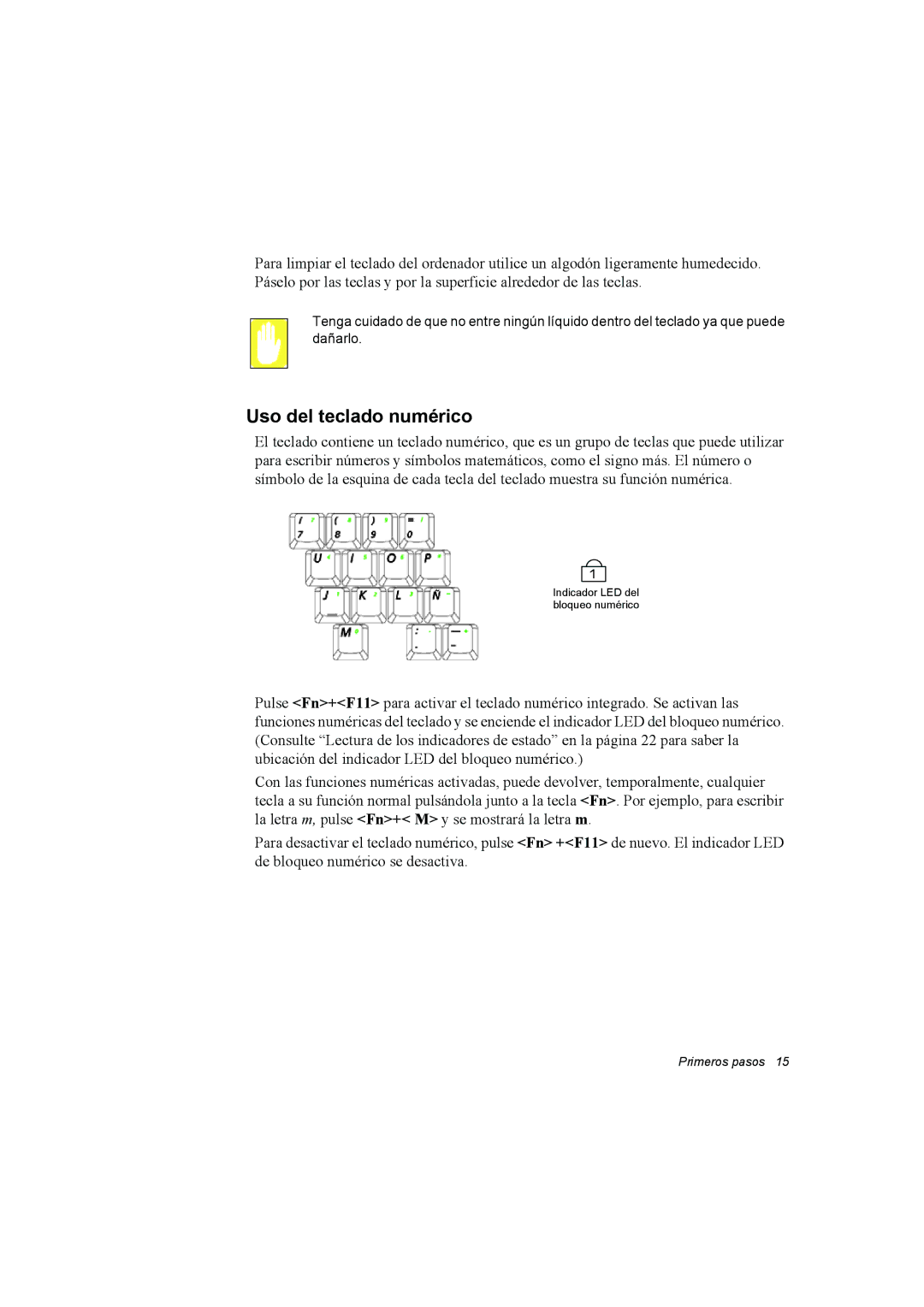 Samsung NX15TVDTVY/SES, NX15RV75KX/SES, NX15THDTXC/SES manual Uso del teclado numérico 