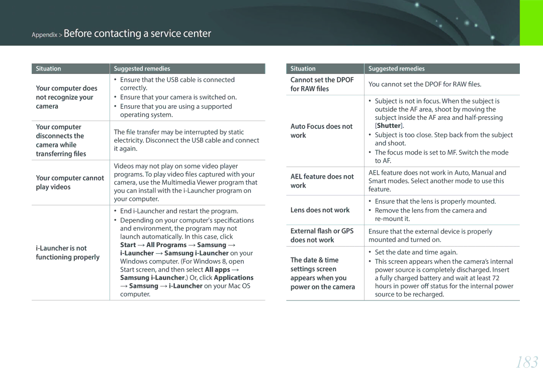 Samsung NX2000 user manual 183 