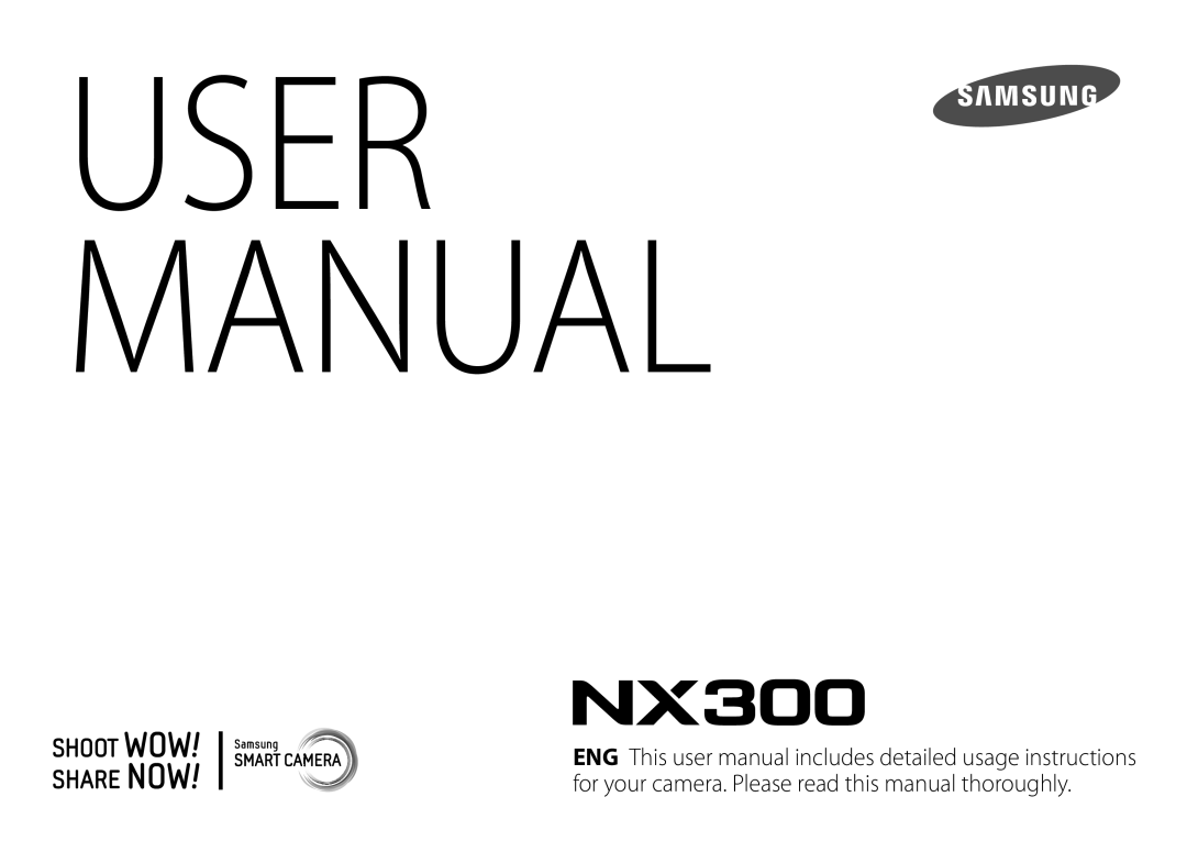 Samsung EV-NX300ZBSVUS, EV-NX300ZBSTUS, EV-NX300ZBQUUS, NX300 (20-50mm) White user manual 