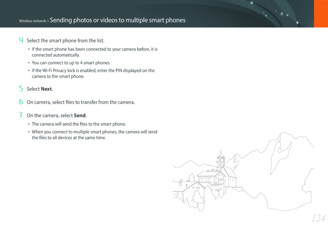 Samsung NX3000 user manual 124, Select the smart phone from the list 