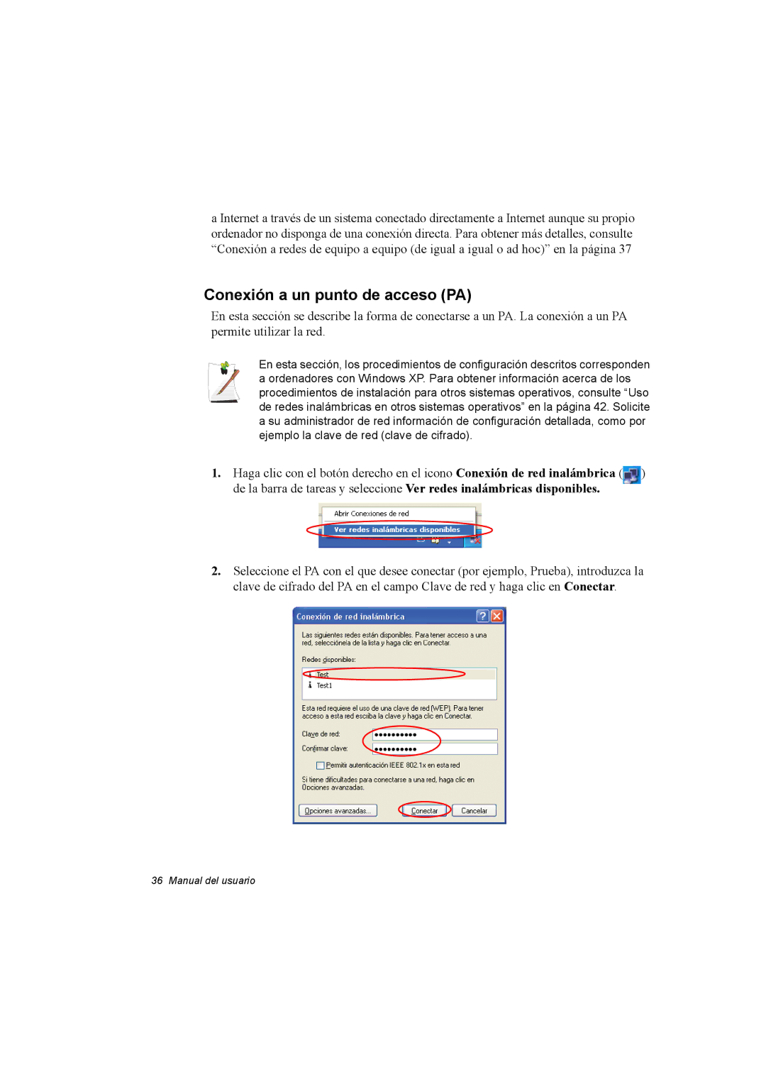 Samsung NX30PRC001/SES, NX30RH1PDU/SES, NX30PRC000/SES manual Conexión a un punto de acceso PA 