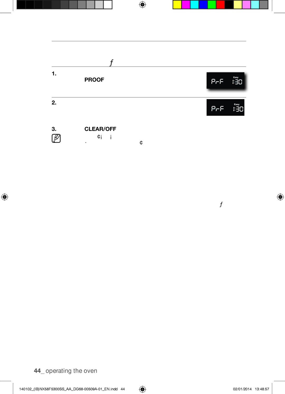 Samsung NX58F5500SW user manual Bread Proof, How to set the oven for proofing 