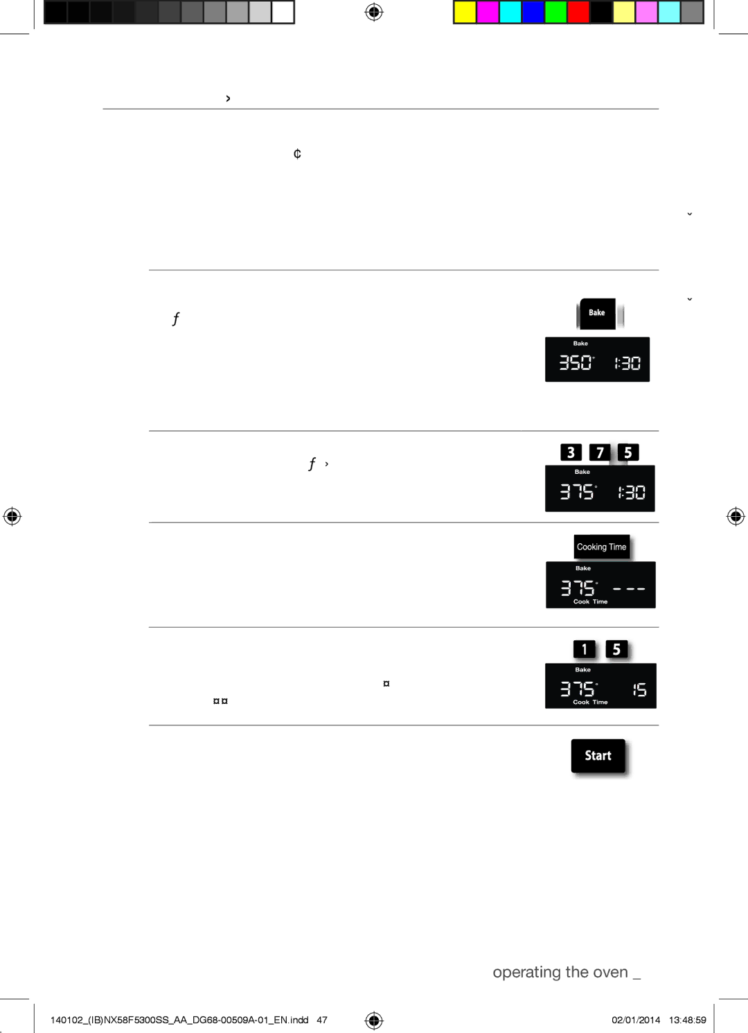 Samsung NX58F5500SW Sabbath Function, How to set the Sabbath function, Position the oven rack in the desired location. See 