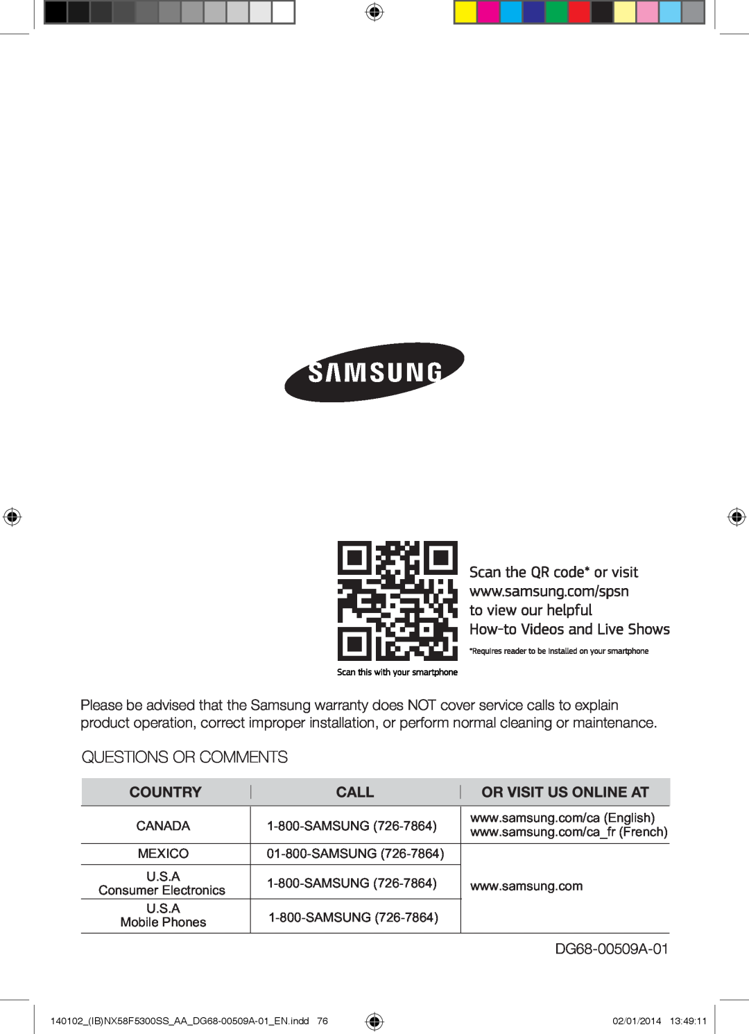 Samsung NX58F5500SW user manual Consumer Electronics 