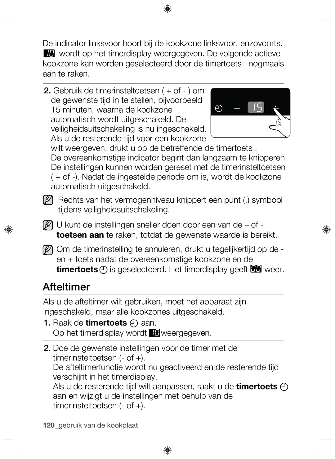 Samsung NZ63F3NM1AB/UR manual Afteltimer 